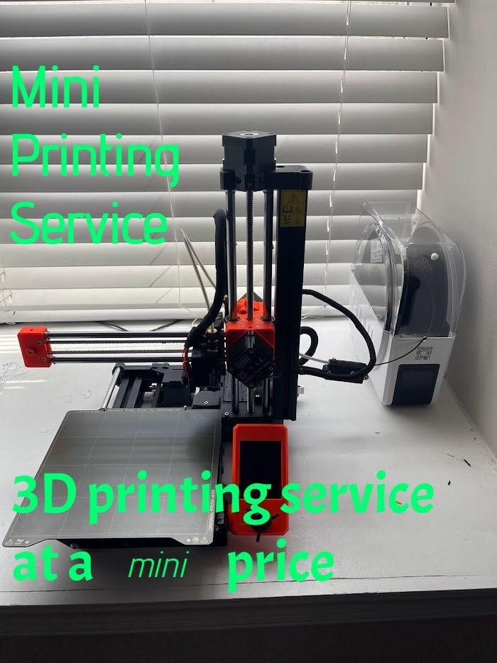 Mini 3D Printing Service  - Thingiverse, Cults3D, or custom models