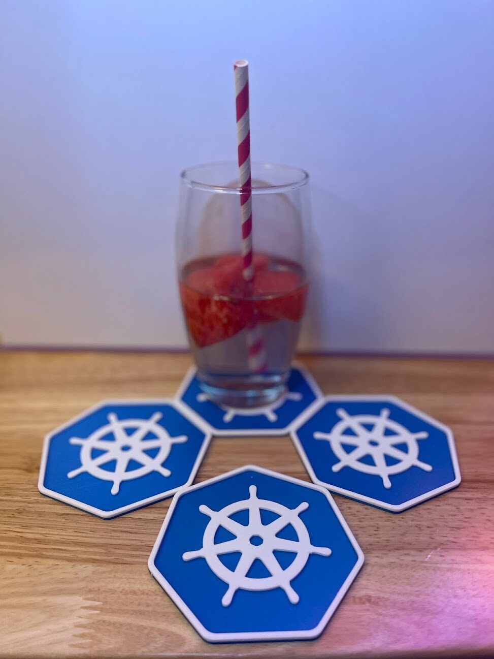 Kubernetes Drink Coaster - Set of 4