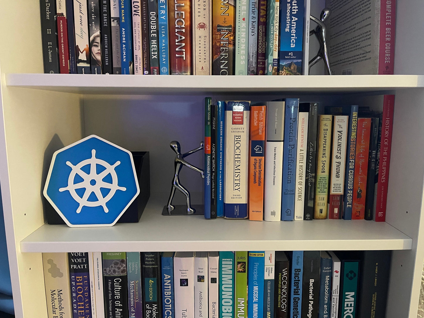 Kubernetes Wall Art - 7 inches  | Bookcase Shelf Art